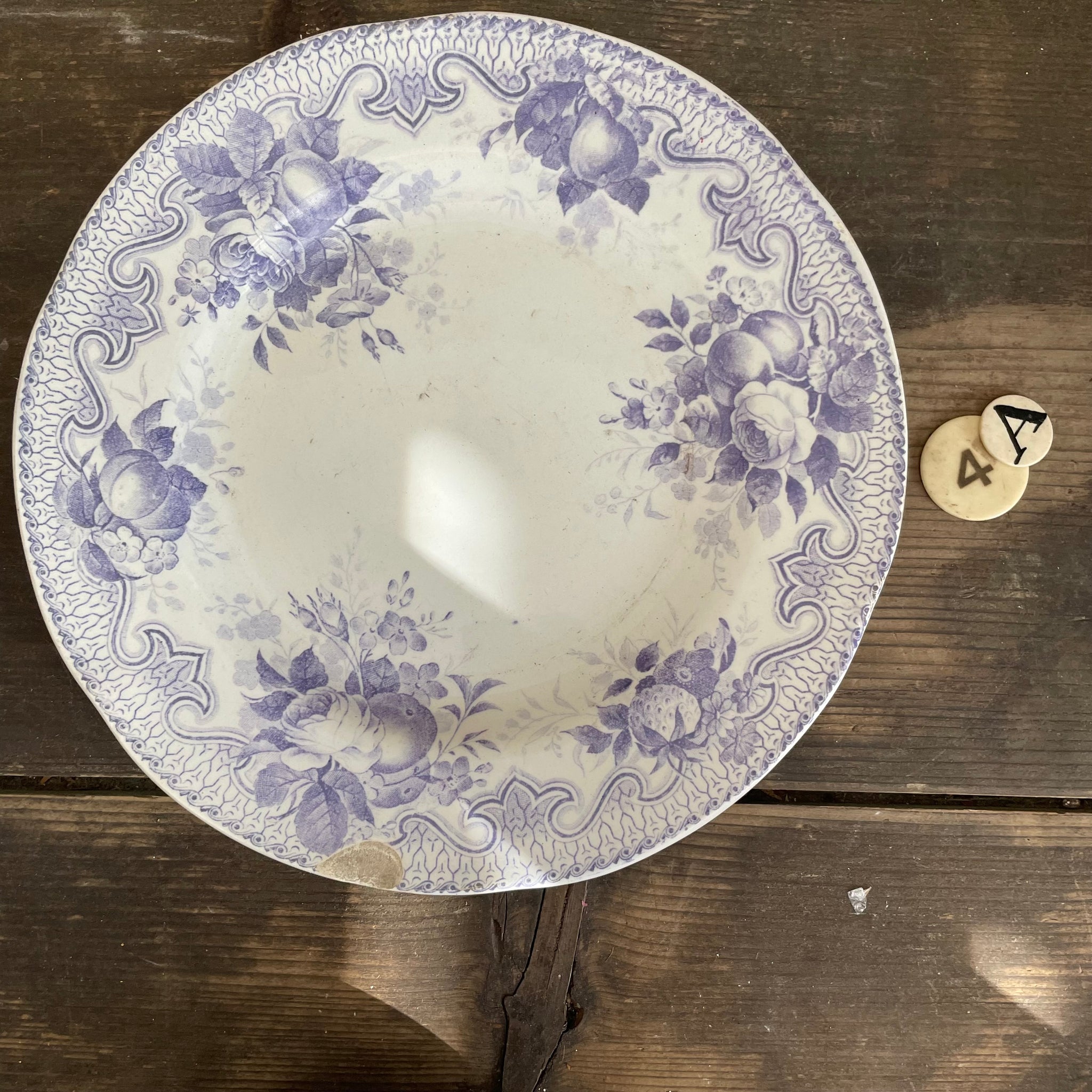 Beautiful Purple French Fruit Plate