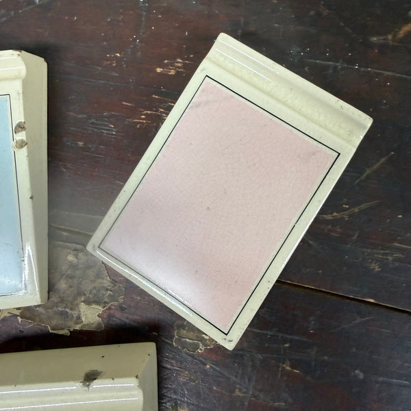 Antique Ceramic Memoranda Block