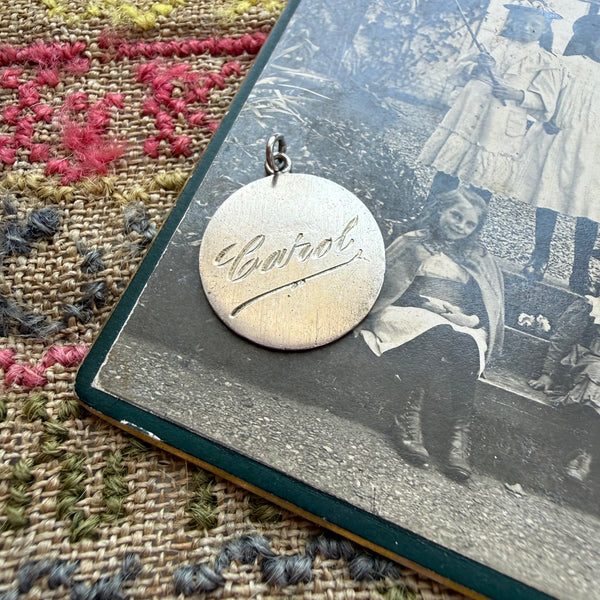 Victorian Carol Love Token Charm