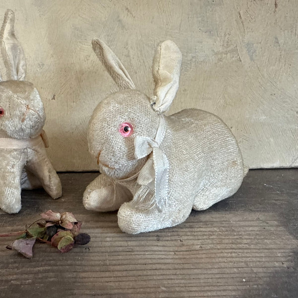 Beautiful Antique Straw Filled Bunnies