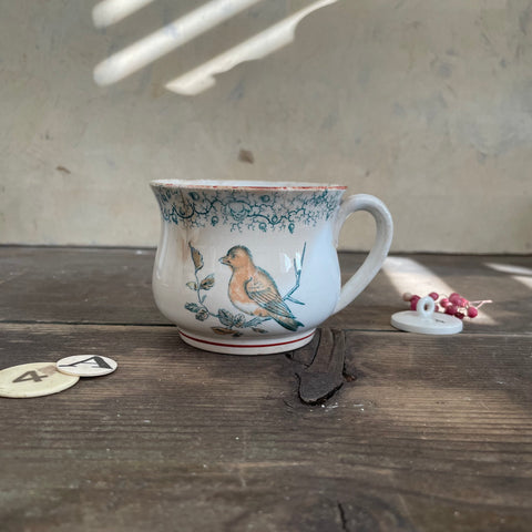 Antique French Bird Cup