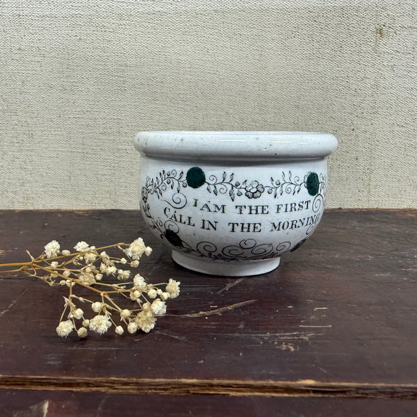 Antique Victorian Motto Pots