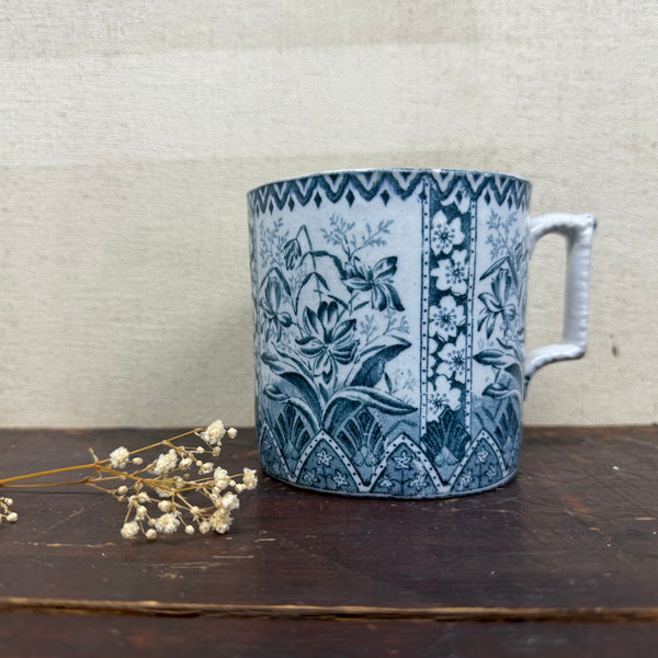 Antique Transfer Floral Cup