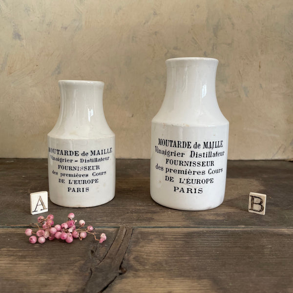 Antique Moutarde de Maille Pots