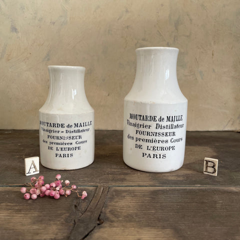 Antique Moutarde de Maille Pots