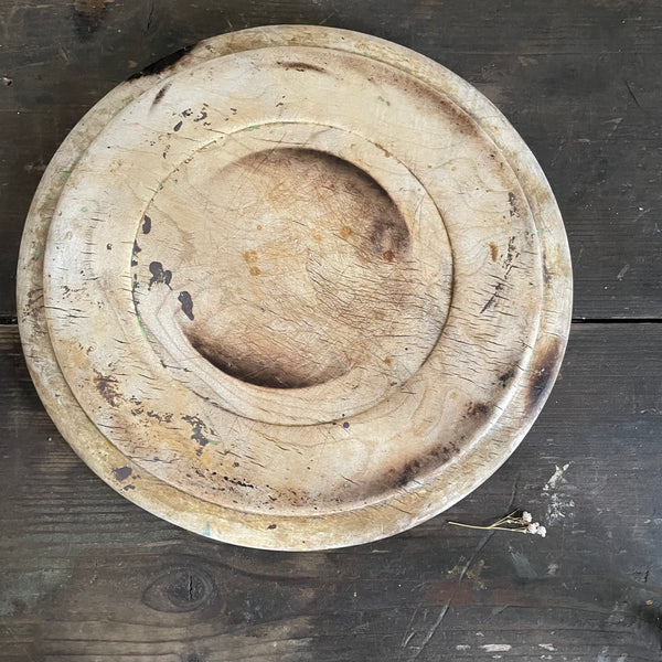 Antique Worn Floral Bread board