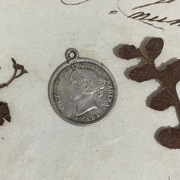 Victorian H initial Love Token Charm