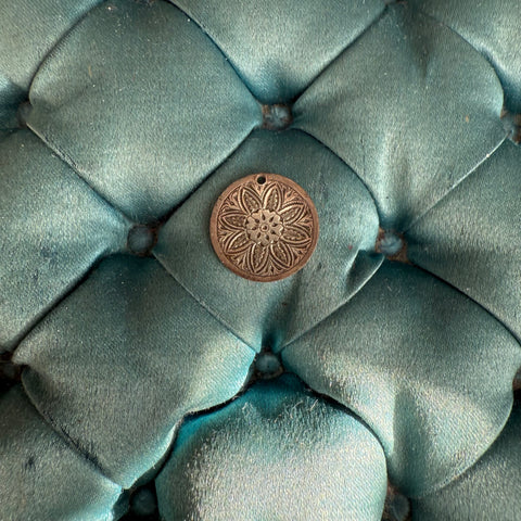 Victorian Flower Love Token Charm