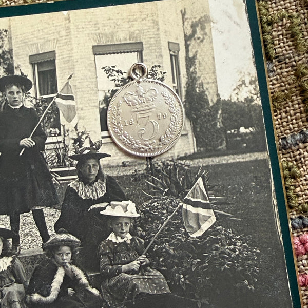 Victorian Floral Love Token Charm