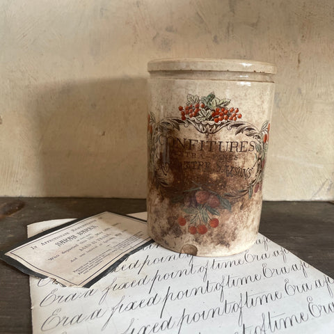 Antique French Stained Confiture Pot