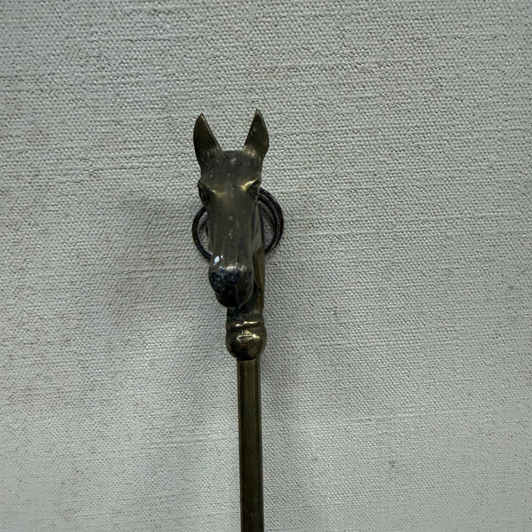 Antique Brass Horse Shoe Horn