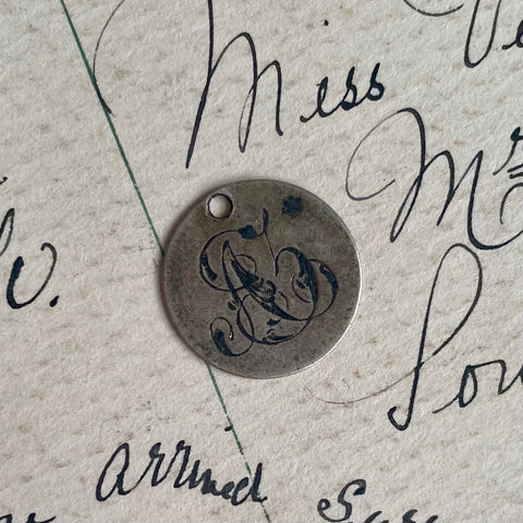 Victorian AZ Love Token Charm