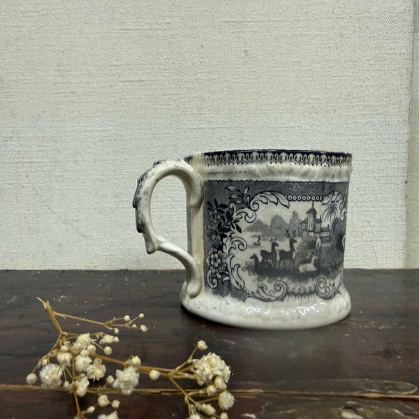 Antique Black & White Transfer Cup