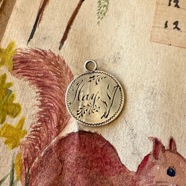 Victorian Hay Love Token Charm