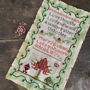 Antique 1875 Sampler