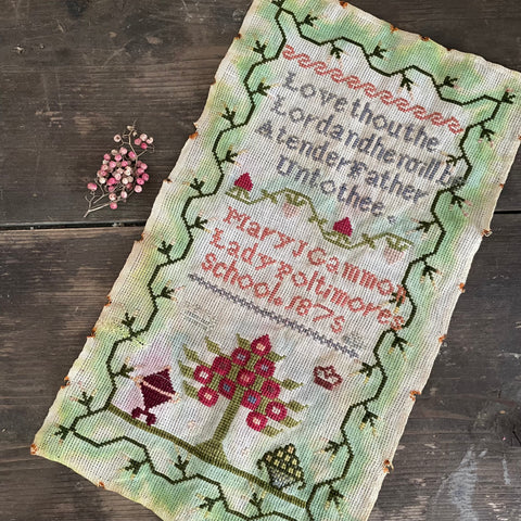 Antique 1875 Sampler