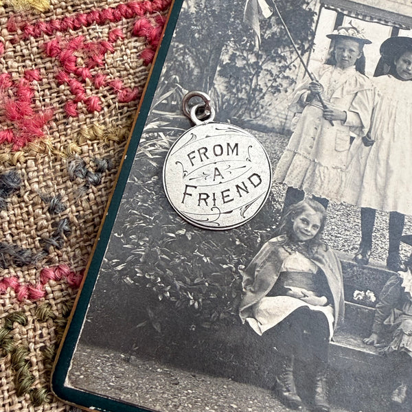 Victorian From a Friend Love Token Charm
