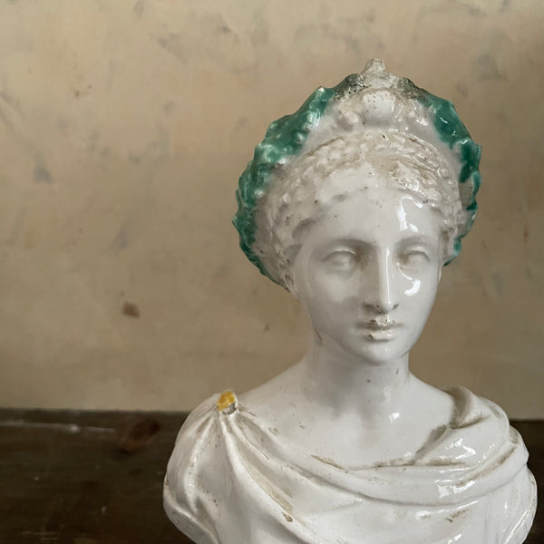Antique Ceramic Bust