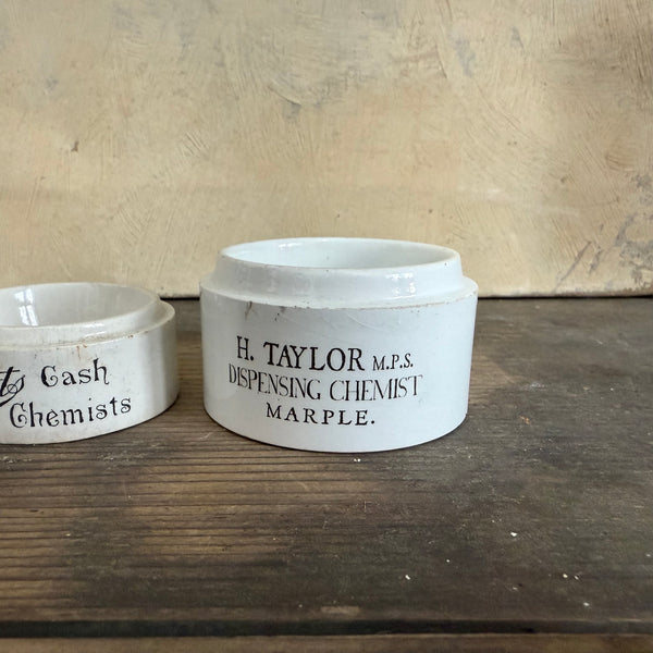 Victorian Chemist Pots