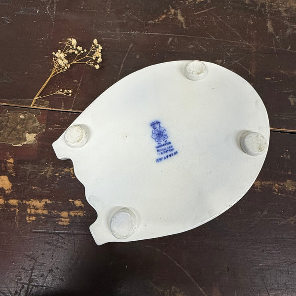 Antique Horseshoe Transfer Tea Pot Plate