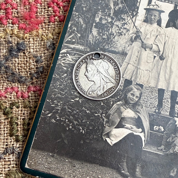 Victorian JH Love Token Charm