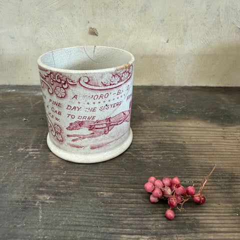 Antique Transfer Stained Cup