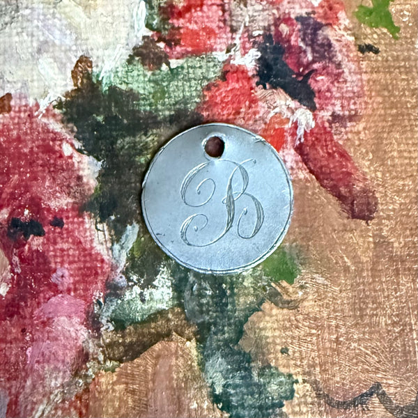 Victorian B Love Token Charm