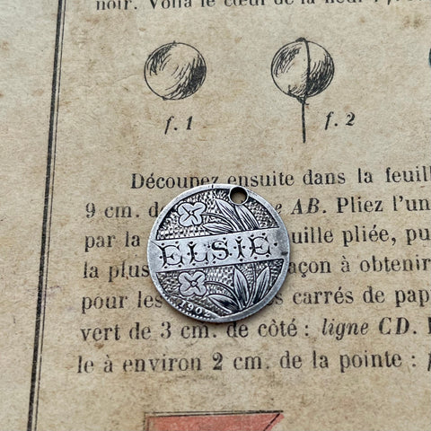 Victorian Elsie Love Token Charm