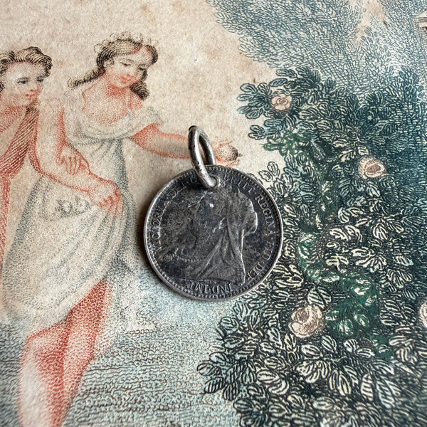 Victorian Pearl Love Token Charm