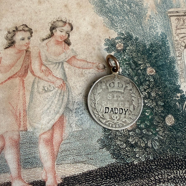 Victorian Daddy Love Token Charm