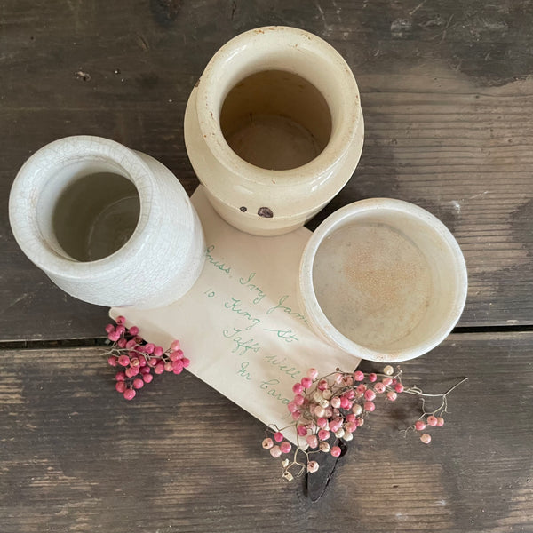 Antique Three Victorian Pots