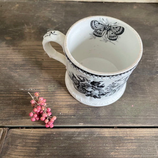 Antique 1840s Floral Cup