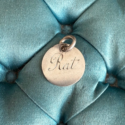 Victorian Rat Love Token Charm