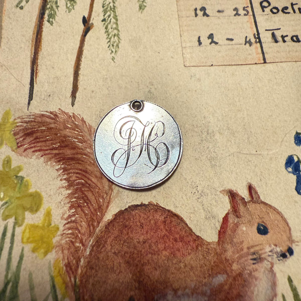 Victorian JH Love Token Charm
