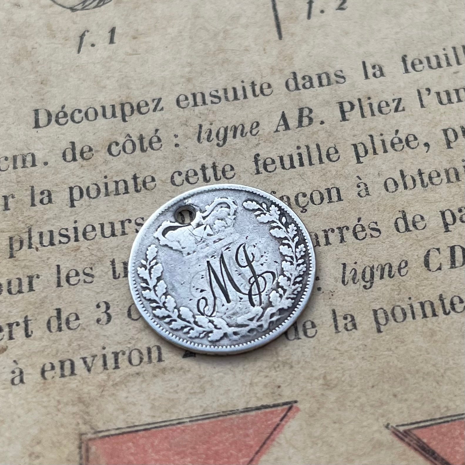 Victorian MJ Love Token Charm