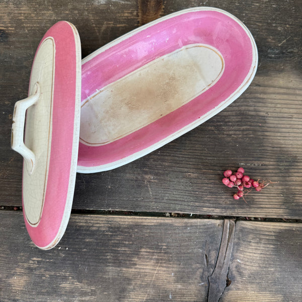 Antique Pink Toothbrush Dish