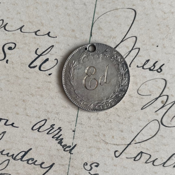 Victorian Ed Love Token Charm