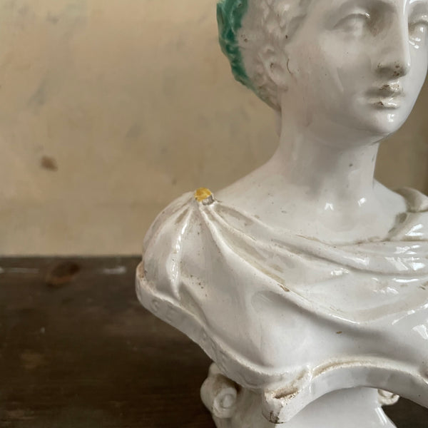 Antique Ceramic Bust