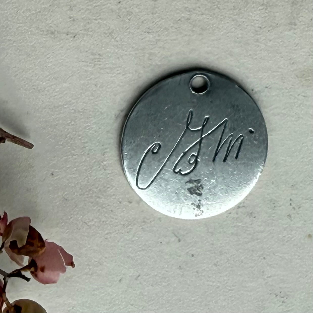 Victorian JM Love Token Charm