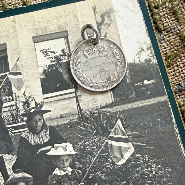 Victorian Grandma Love Token Charm