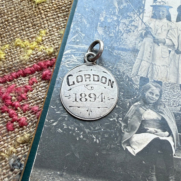 Victorian Gordon 1894 Love Token Charm