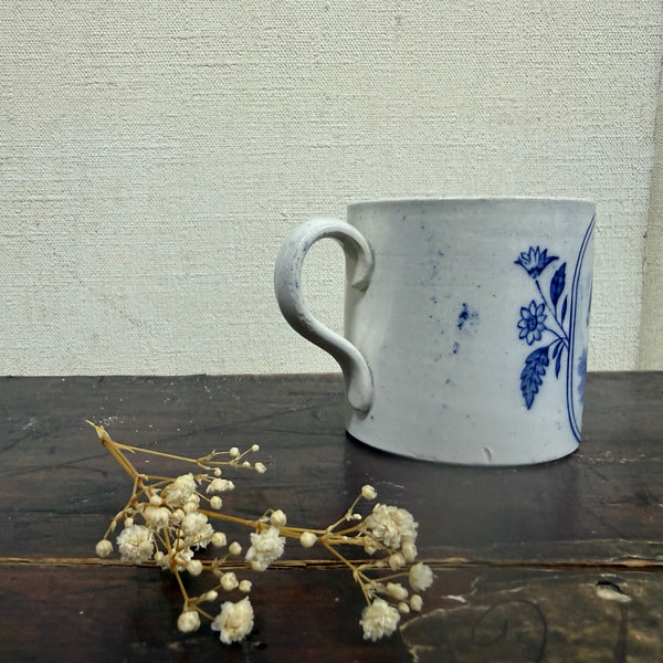 Antique Blue Transfer Cup