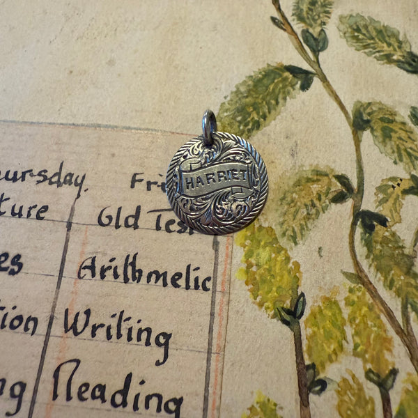 Victorian Harriett Love Token Charm