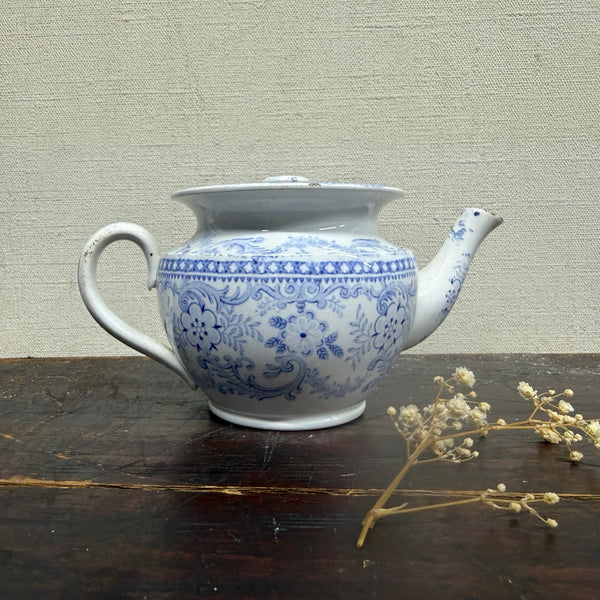 Antique Victorian Blue Childs Tea Pot