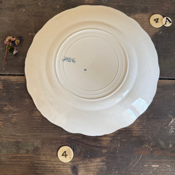 Antique Floral Plate