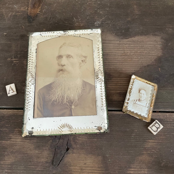 Antique Mirrored Edge Frame