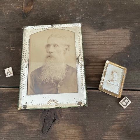Antique Mirrored Edge Frame