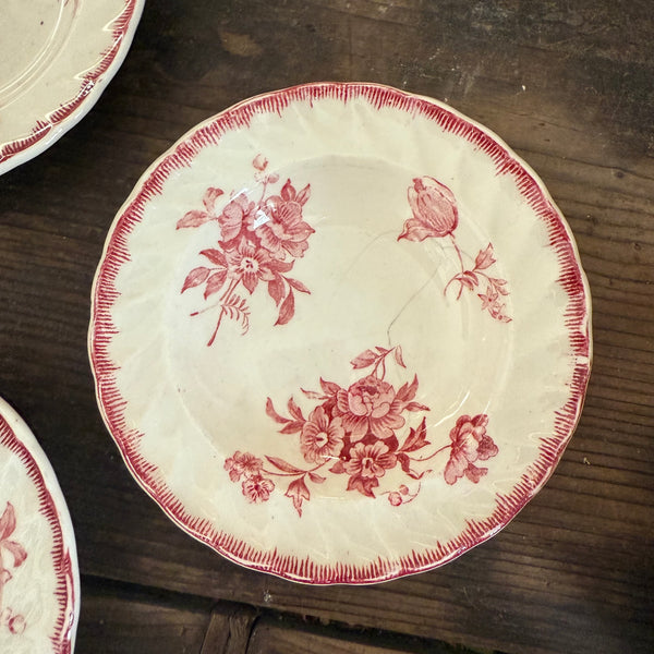 Antique Floral Pink Child Dishes
