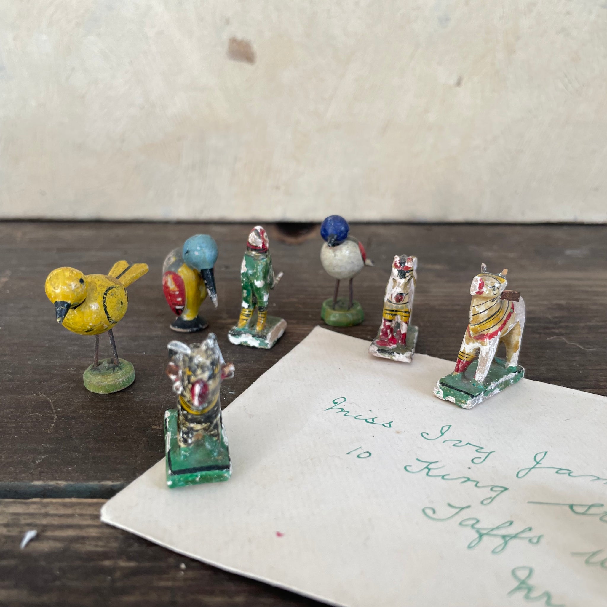 Antique Wooden Birds