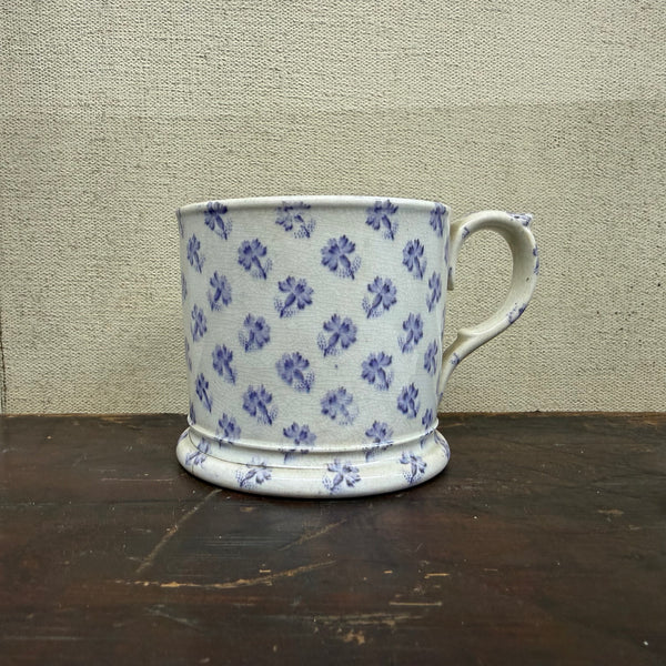 Victorian Floral Spongeware Cup